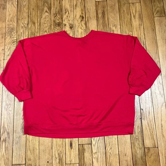 Vintage 90s Mickey Unlimited Disney Mickey Minnie Mouse Red Sweatshirt‎ - Picture 2 of 3